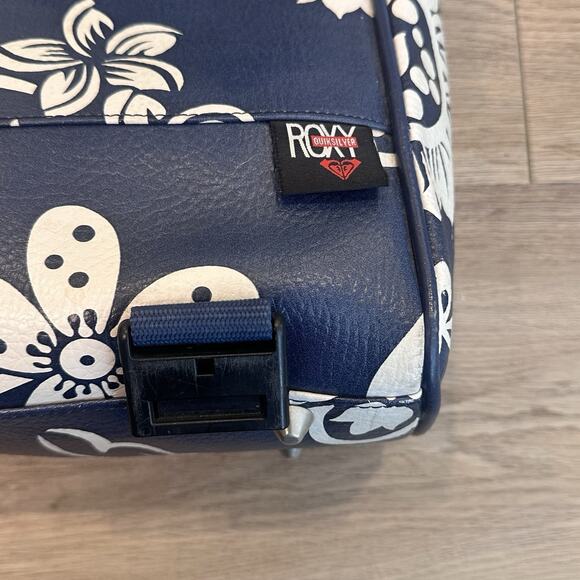 Vintage Roxy Y2K 2000s Hawaiian Floral Print Messenger Bag Crossbody EUC RARE - Picture 7 of 12